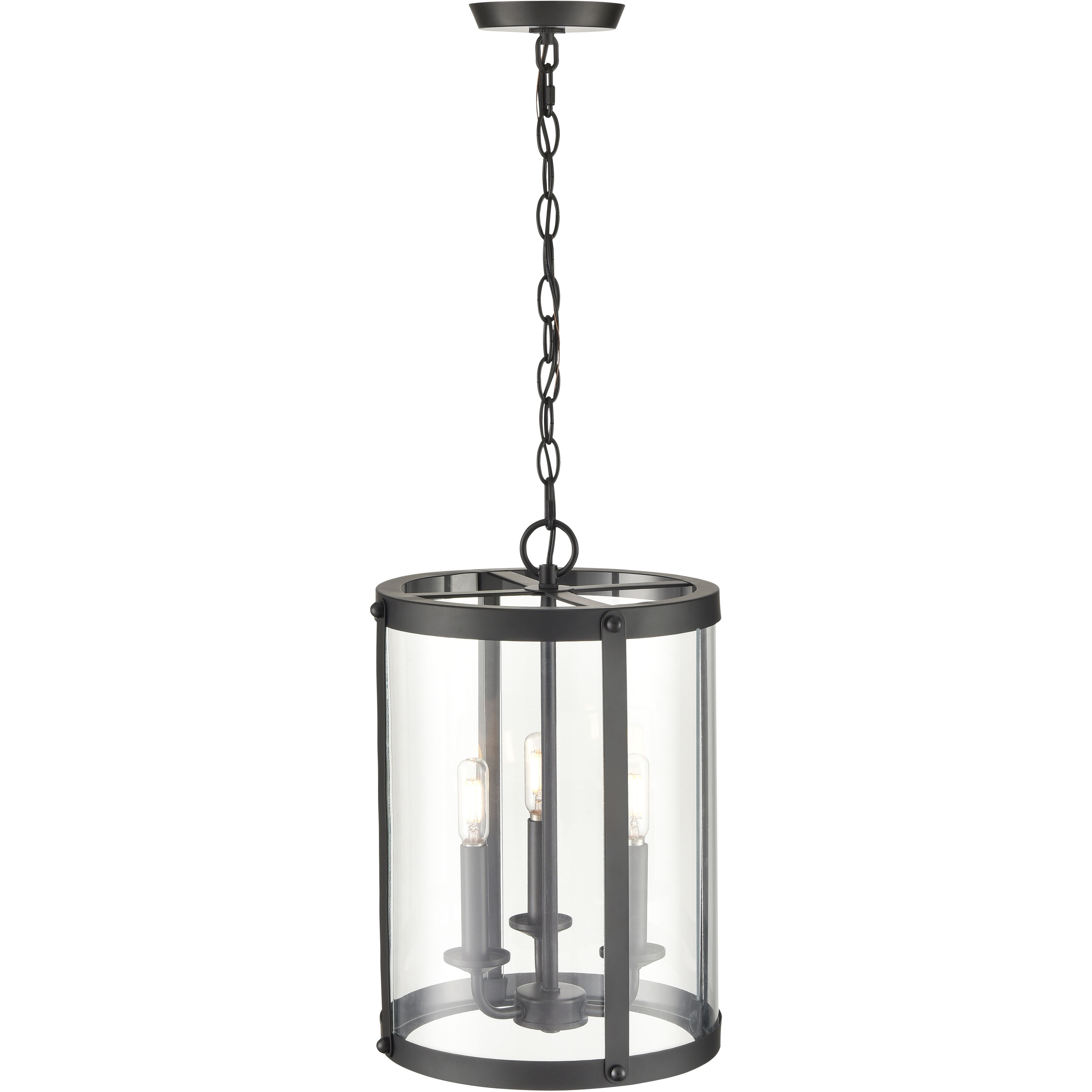 Aydenn 3 Light 11.75 inch Matte Black Indoor Pendant Ceiling Light